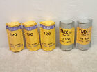 Kodak 5 Mixed Lot of 120 Film Portra 160 NC Color & TMX T-Max 100 B&W Exp 2002