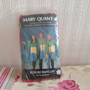 Vintage Mary Quant Oversized Poncho With Pouch Still With Label Vintage Item 