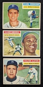 1956 Topps Baseball Brooklyn Dodgers Lot 3 Cards - Picture 1 of 3