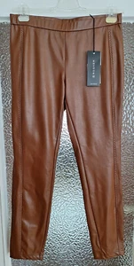 Damen Hose Rosner Alisa Gr. 42 / LG 30 NEU Kunstleder Optik Braun Schlupfhose - Bild 1 von 3