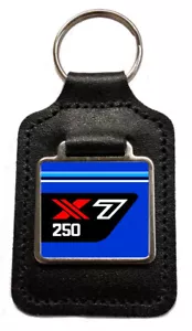 Suzuki GT 250 X7 Leather Keyring Blue Key Fob for GT250 X7 Keys Parts NOS - Picture 1 of 2