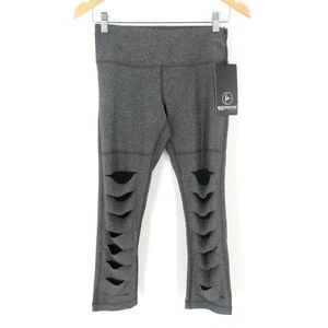 Leggings capri atléticos 90 grados para mujer pequeños negros grises ocio nuevos - Imagen 1 de 5