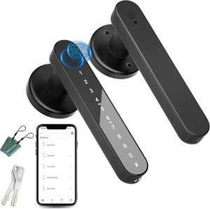 Door Knob,Fingerprint Door Lock,Door Locks for Bedrooms,Smart Door Knob,Fingerpr - Picture 1 of 8