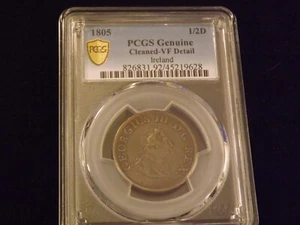 1805   1/2 D             Ireland                    PCGS  VF - Picture 1 of 2