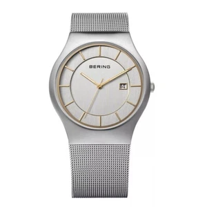 Bering Men's Watch Classic - 11938-001 Mesh Band - Picture 1 of 2
