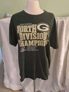 GREEN BAY PACKERS 2012 NFC CHAMPIONS VINTAGE REEBOK T-SHIRT ADULT XL - Picture 1 of 5
