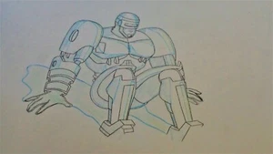 ROBOCOP ANIMATION CEL # 2 DRAWING W/COA - Picture 1 of 2