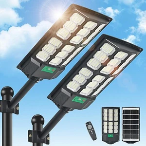 2025 New Solar Street Lights Outdoor Waterproof 6500K 20000LM 5730 LEDs Solar... - Picture 1 of 7