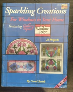 SPARKLING CREATIONS FOR WINDOWS IN YOUR HOME Painting on Glass Patterns, Booklet - Picture 1 of 2
