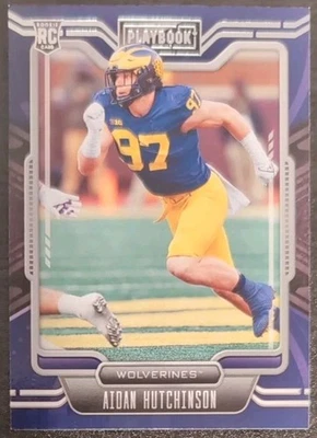 Aidan Hutchinson #16 2022 Panini Chronicles Draft Picks Playbook Rookie Card RC - Image 1 of 3