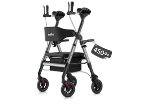 Silla de transporte con andador 2 en 1 StrollAid 2025 resistente 450 libras - Imagen 1 de 5