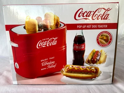 Nostalgia Coca Cola HDT600COKE Pop-Up Hot Dog Toaster NEW SEALED - Image 1 of 2