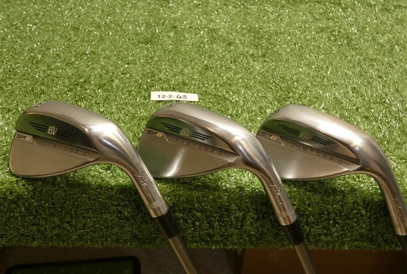 Titleist Vokey SM8 50/54/58* Gap/Sand/Lob Wedge Set Recoil F3 Regular Graphite - Image 1 of 4