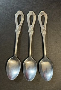 Lot of 3 Oneida Toujours Pattern Stainless Flatware Teaspoons 6 1/8" Cube Mark - Picture 1 of 8