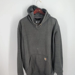 Thrashed Carhartt Midweight Outdoor Classic Loose Fit Hoodie Heather Gray Sz XL - Picture 1 of 10