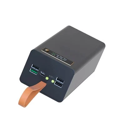 4 USB Output Ports 22.5W Mobile Power Supply Housing Fast Charger With LED Light - image 1 of 4