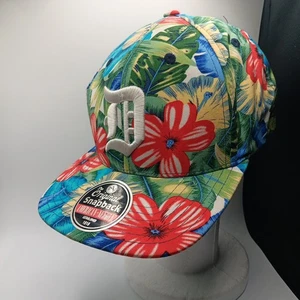 American Needle Detroit Tigers Floral Print Snapback Cap Hat One Size - Picture 1 of 11