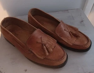 Bass Weejuns Marietta II Moc Toe Tassel Leather Loafers Shoes 8.5 W - Picture 1 of 6