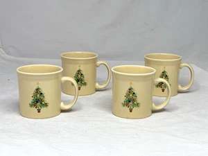 Rare  Fiesta  Christmas Tree 12-oz. Java Mugs Set of Four  New Old Stock - Picture 1 of 5