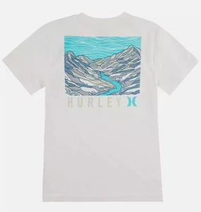 Hurley Boys Short Sleeve Tee, Size XXL (18/20), Egret - Picture 1 of 6