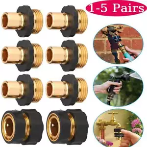 3/4" Gartenschlauch Schnellkupplung Wasserschlauch passend Buchse Stecker Set Fitting - Bild 1 von 15