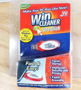 Win Cleaner USB As Seen on TV One Click PC Computer Clean Repair Protect LESEN - Bild 1 von 4