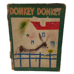 Donkey Donkey by Roger Duvoisin First Edition 1940 Hardcover Children's Book - Picture 1 of 10