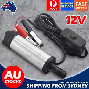12V Submersible Diesel Pump Transfer Fuel Water Oil Kerosene Car Vessel - Picture 1 of 9
