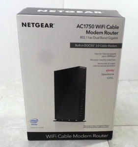 Netgear C6300-100NAS AC1750 Dwuzakresowy kabel WiFi Modem Router (G124448-1 JO)AA-2 - Zdjęcie 1 z 24