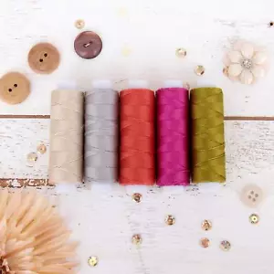 Threadart 5 Color Pearl Cotton Thread Set Garden Shades | 75yd Spools Size 8 - Picture 1 of 8