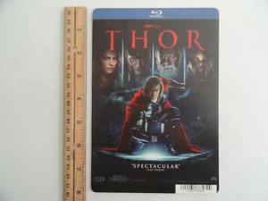 THOR - MARVEL - BLOCKBUSTER VIDEO BACKER CARD BLU-RAY VERSION 5"X8" - NO MOVIE - Bild 1 von 3