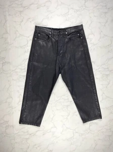 🔥[SALE]🔥 Falorma Black Waxed Denim Cropped Jeans Gr. US33 - Bild 1 von 12