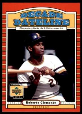 2001 UPPER DECK DECADE DATELINE ROBERTO CLEMENTE PITTSBURGH PIRATES #117 - Image 1 of 2