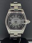 Cartier Roadster Large Stainless Steel Gray Arabic Dial Ref. 2510 Date Feature