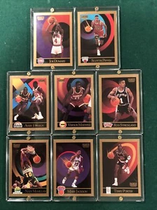 Lotto 8 carte basket NBA SKYBOX 1990 con Scottie Pippen e Joe Dumars - Foto 1 di 10