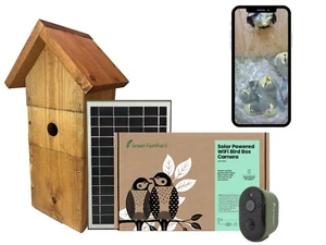 Solar Powered WiFi Bird Box HD Camera Starter Pack - Camera & Bird Box - Picture 1 of 6