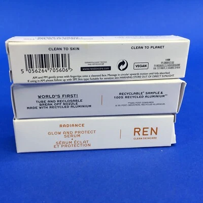 Ren Clean Skincare Glow & Protect Serum 0.17 oz (Lot of 3) - image 1 of 4