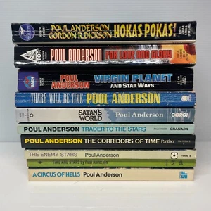10x Poul Anderson Science Fiction Paperback Book Bundle Lot Gordon Dickson - Picture 1 of 6