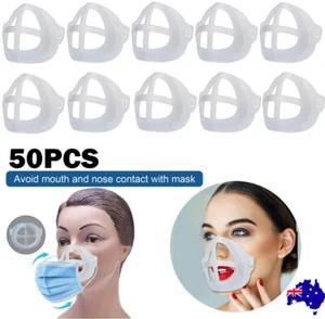 50X Comfortable Holders Mask Brackets Face Mouth Masks Inner Support 3D Frame AU - Picture 1 of 12