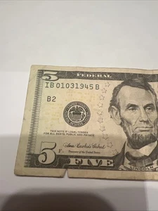 $5 Bill birthday Note January 03, 1945 - Picture 1 of 7