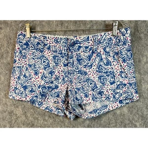 Lilly Pulitzer The Walsh Star Fish Print lässige Damen Chino Shorts-Größe 6 - Bild 1 von 8