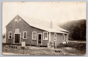 1930s RPPC West Forks, Maine -General Store - Ice Cream Sign ME Postcard UNP - Picture 1 of 4