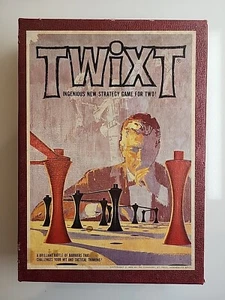Vintage 1962 3M Twixt Strategie Brettspiel - Bücherregal Koffer komplett   - Bild 1 von 3