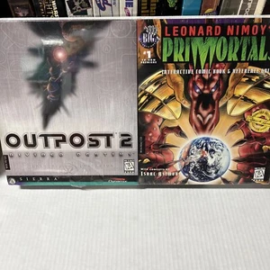 OUTPOST 2/ PRIMORTALS 1996 *SEALED* BIG BOX PC 2 PACK - Picture 1 of 9