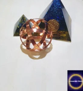 Genesa Crystal ,diametro 5 cm ,colore Ramato ,in alluminio. - Foto 1 di 1