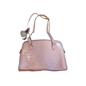 Pink Brighton Medium Sized Leather Faux Snake design Euc Vintage Pre-Loved ❤️  - Afbeelding 1 van 5