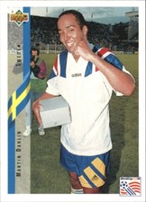 1994 Upper Deck World Cup Contenders English/Spanish #94 Martin Dahlin (Sweden)