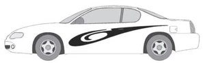 VINYL GRAPHIC #A1126 DECAL VEHICLE CAR TRUCK CROSS OVER SUV VAN SEMI MODERN AUTO - Picture 1 of 3