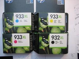 HP 933 XL HP 932 XL 4- SET 932XL + 933XL C M Y OFFICEJET 6100 6600 6700 - Imagen 1 de 5