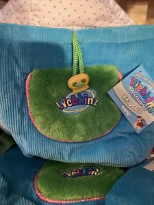 NEW Webkinz Knapsack Corduroy 9x8 inch Blue Green Stuffed Animal Backpack W/TAG - Picture 1 of 5